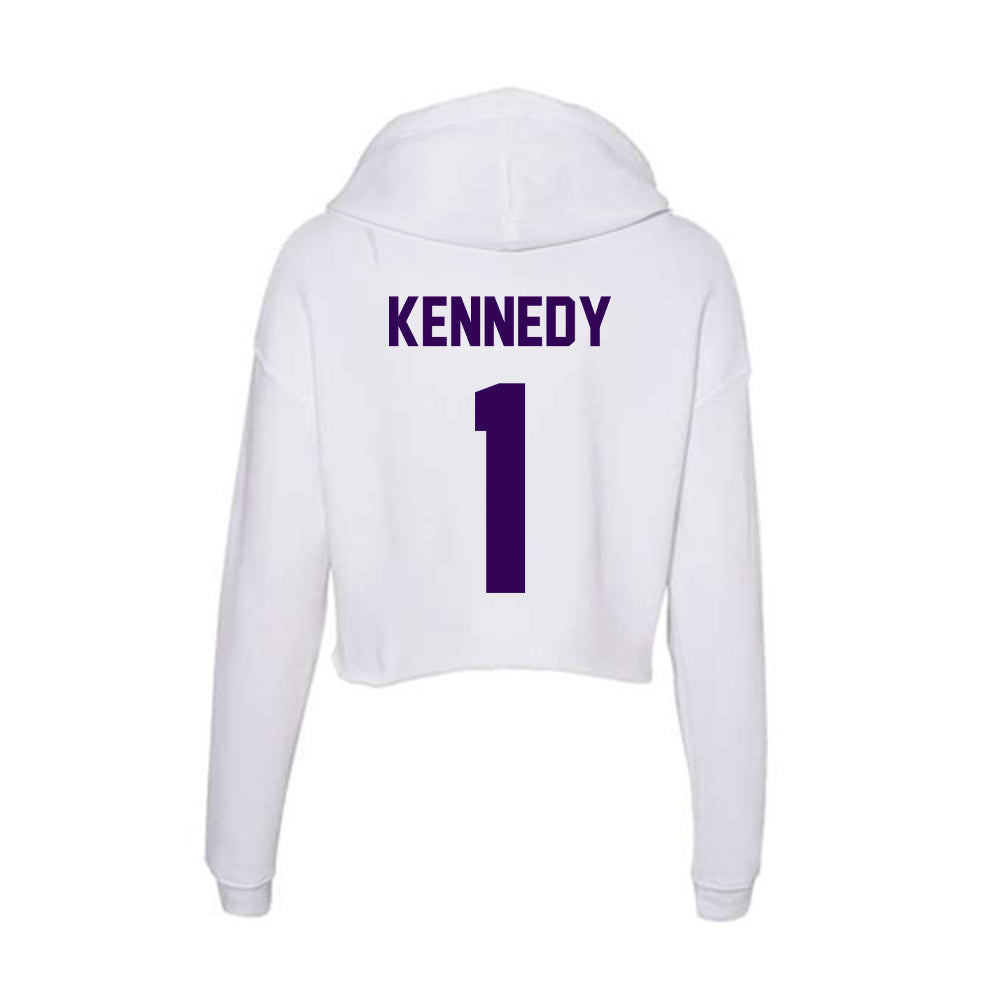 Kansas State - NCAA Baseball : Dee Kennedy - Women's Crop Fleece Hoodie-1