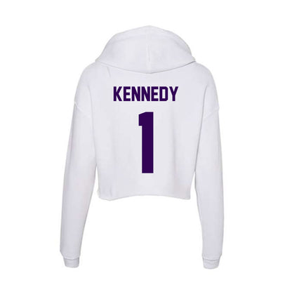 Kansas State - NCAA Baseball : Dee Kennedy - Women's Crop Fleece Hoodie-1