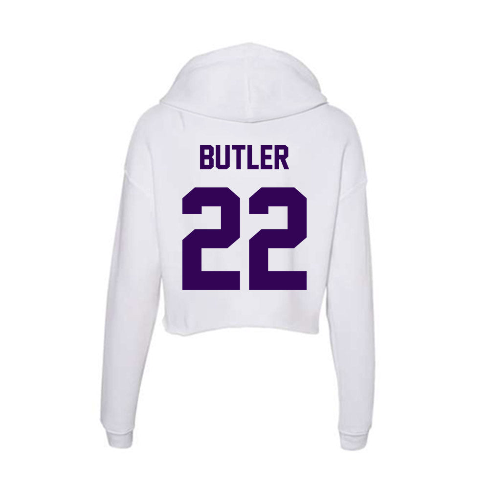 Kansas State - NCAA Baseball : Tazwell Butler - Women's Crop Fleece Hoodie-1