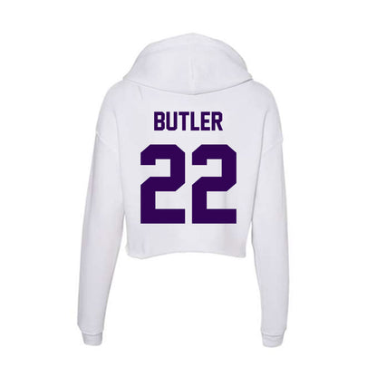 Kansas State - NCAA Baseball : Tazwell Butler - Women's Crop Fleece Hoodie-1
