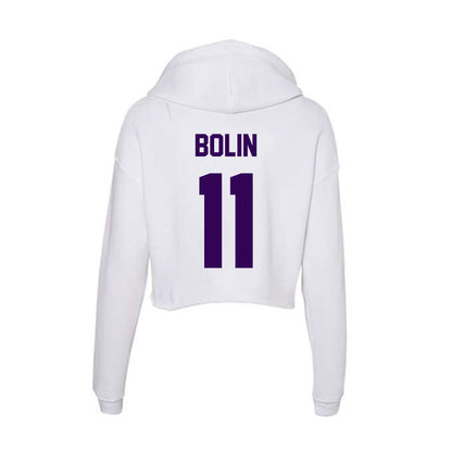 Kansas State - NCAA Baseball : Robby Bolin - Women's Crop Fleece Hoodie-1