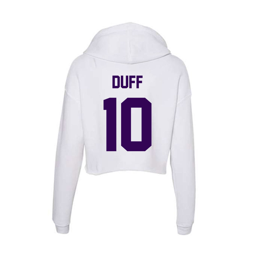 Kansas State - NCAA Football : Dillon Duff - Women's Crop Fleece Hoodie-1