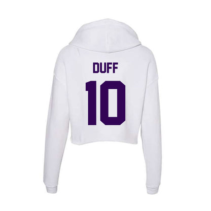 Kansas State - NCAA Football : Dillon Duff - Women's Crop Fleece Hoodie-1