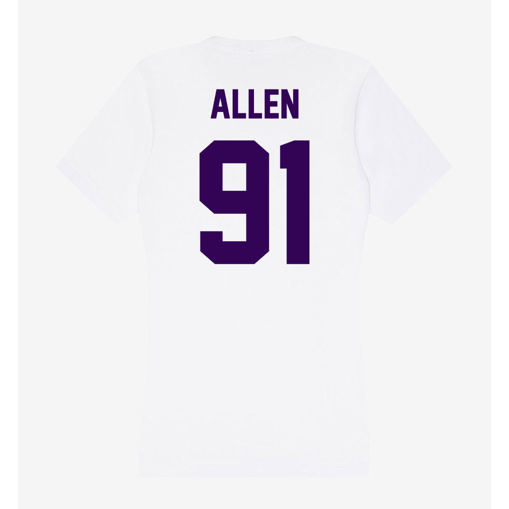 Kansas State - NCAA Football : Jordan Allen - Women's V-Neck T-Shirt-1