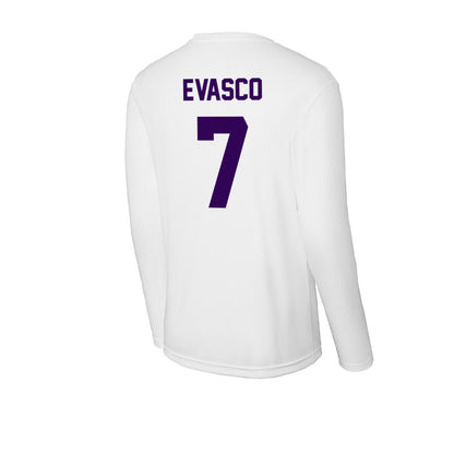 Kansas State - NCAA Baseball : Aj Evasco - Activewear Long Sleeve T-Shirt-1