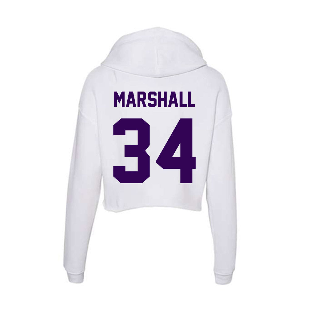 Kansas State - NCAA Women's Soccer : Allison Marshall - Women's Crop Fleece Hoodie-1