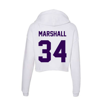 Kansas State - NCAA Women's Soccer : Allison Marshall - Women's Crop Fleece Hoodie-1