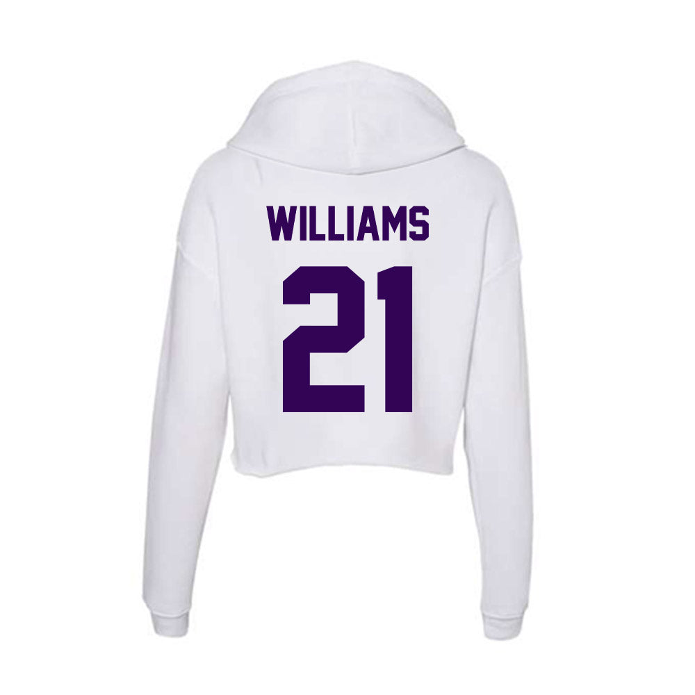 Kansas State - NCAA Women's Volleyball : Jordyn Williams - Women's Crop Fleece Hoodie-1