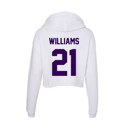 Kansas State - NCAA Women's Volleyball : Jordyn Williams - Women's Crop Fleece Hoodie-1
