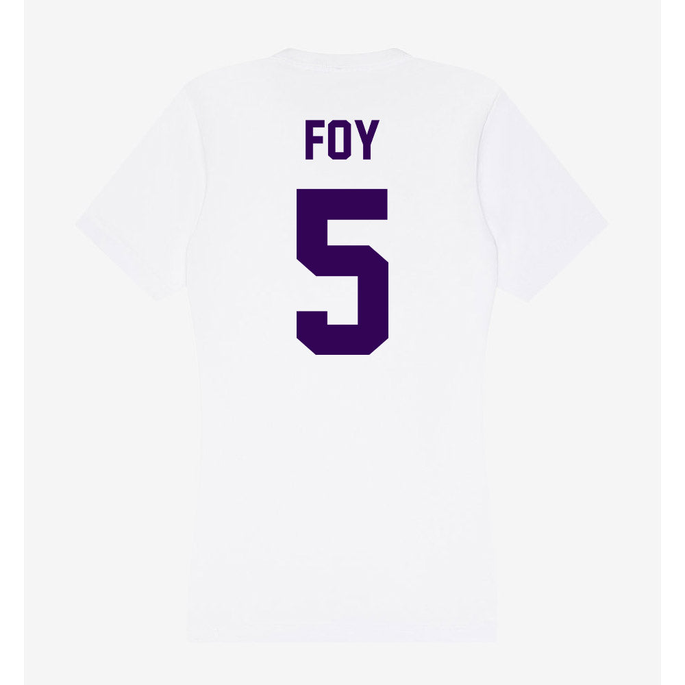 Kansas State - NCAA Women's Basketball : Aniya' Foy - Women's V-Neck T-Shirt-1