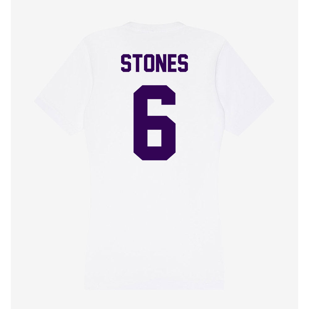 Kansas State - NCAA Women's Volleyball : Avery Stones - Women's V-Neck T-Shirt-1