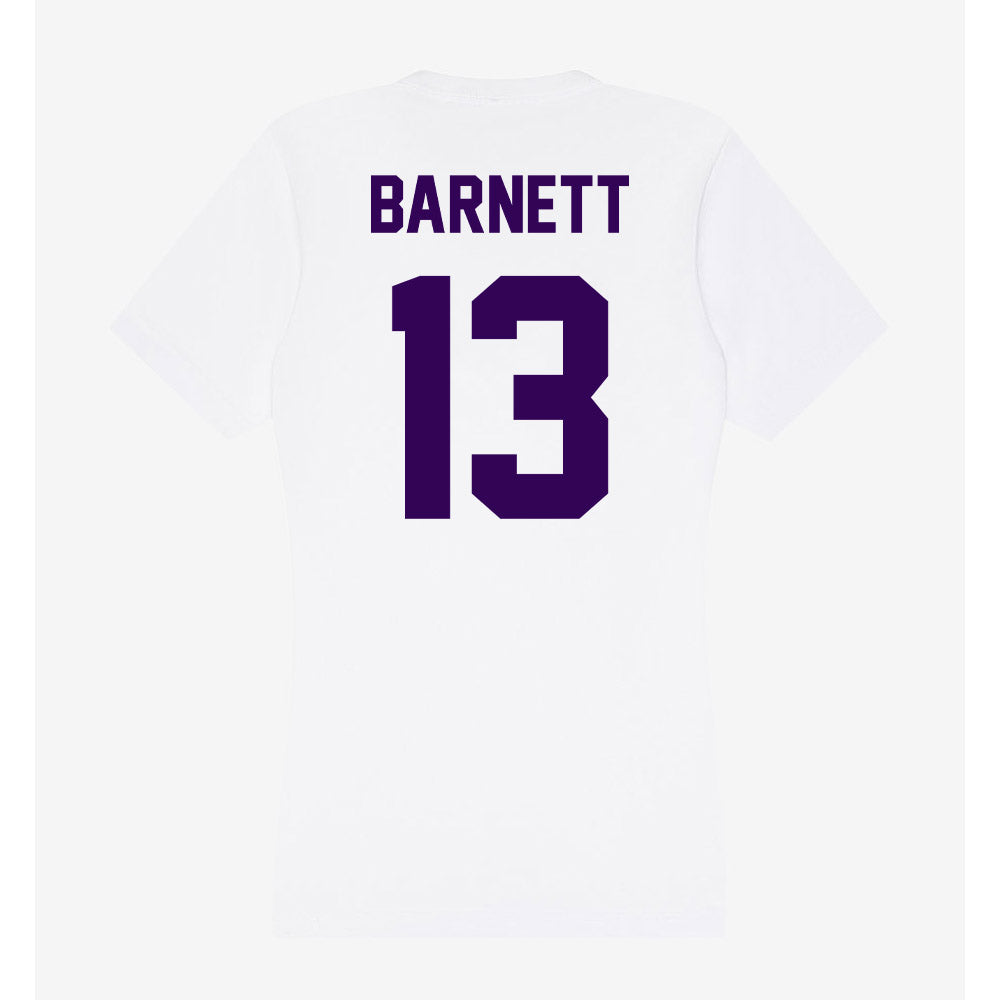 Kansas State - NCAA Football : Blake Barnett - Women's V-Neck T-Shirt-1