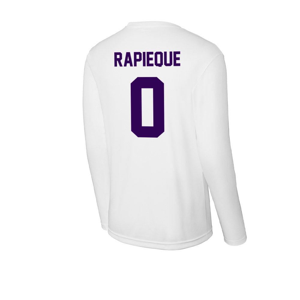 Kansas State - NCAA Men's Basketball : Elias Rapieque - Activewear Long Sleeve T-Shirt-1
