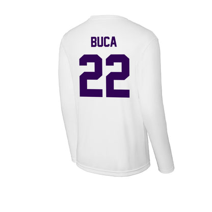 Kansas State - NCAA Men's Basketball : Dorin Buca - Activewear Long Sleeve T-Shirt-1