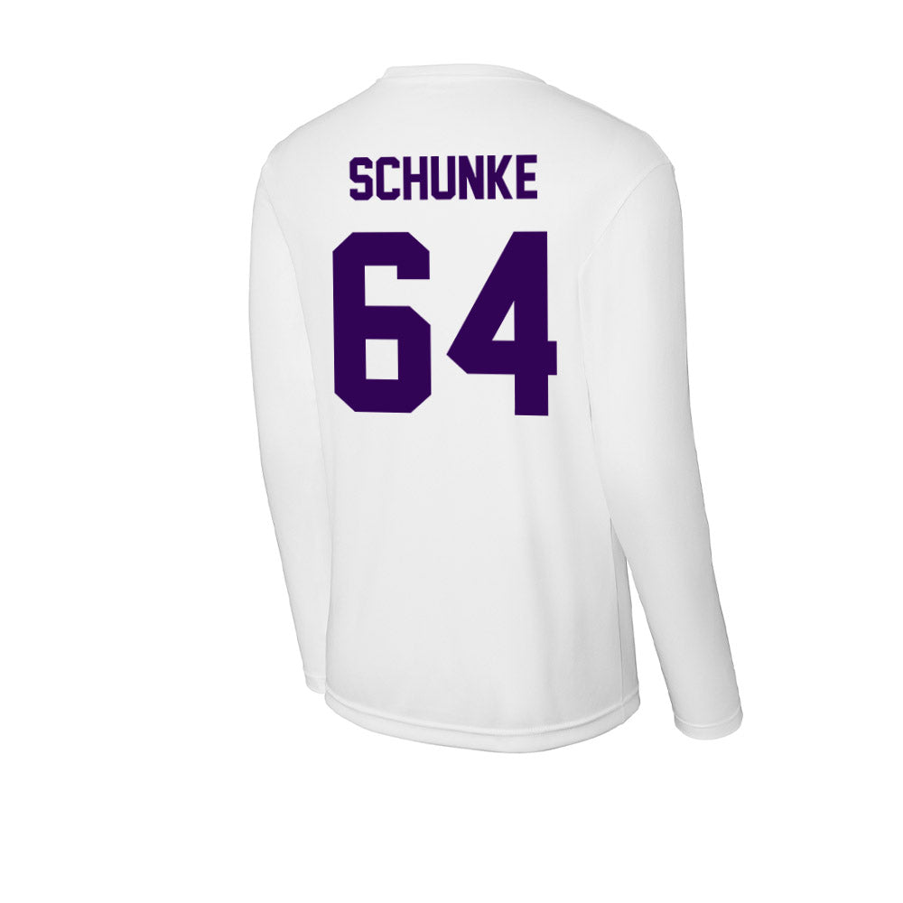Kansas State - NCAA Football : Navarro Schunke - Activewear Long Sleeve T-Shirt-1