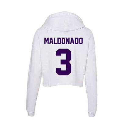 Kansas State - NCAA Football : Gunner Maldonado - Women's Crop Fleece Hoodie-1