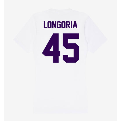 Kansas State - NCAA Baseball : Adan Longoria - Women's V-Neck T-Shirt-1
