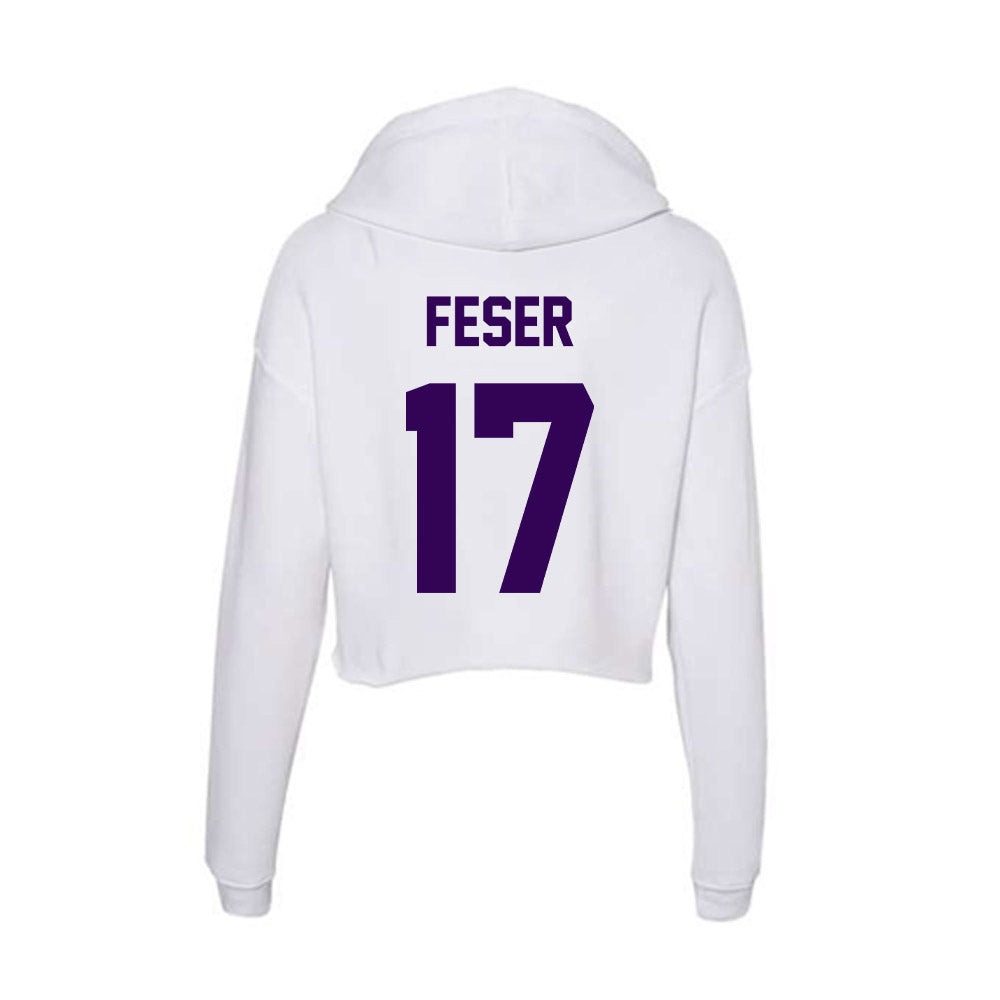 Kansas State - NCAA Baseball : Cohen Feser - Women's Crop Fleece Hoodie-1
