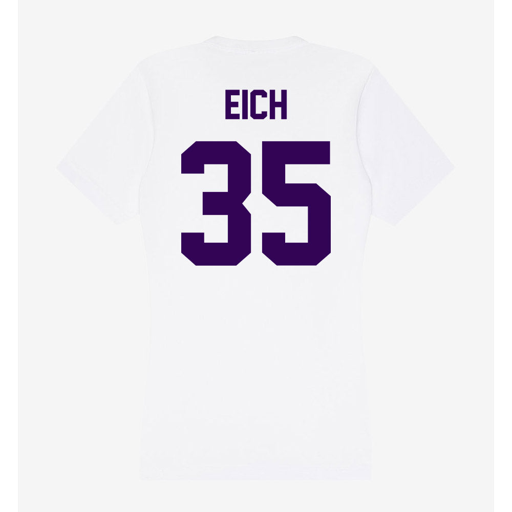 Kansas State - NCAA Baseball : Billy Eich - Women's V-Neck T-Shirt-1