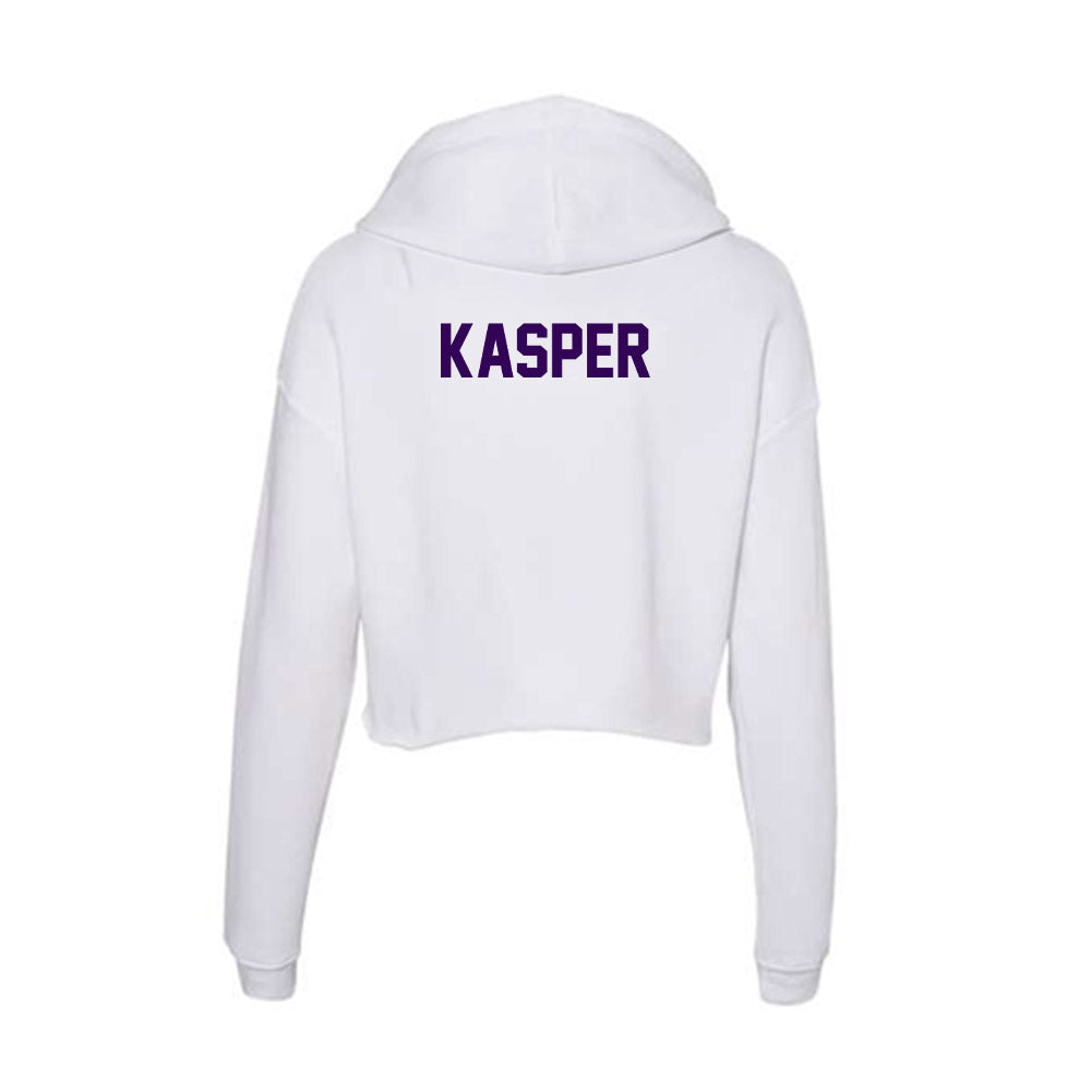 Kansas State - NCAA Women's Track & Field : Reese Kasper - Women's Crop Fleece Hoodie-1