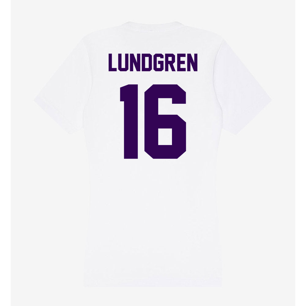 Kansas State - NCAA Women's Volleyball : Cadence Lundgren - Women's V-Neck T-Shirt-1