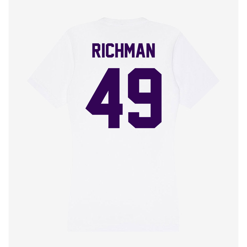 Kansas State - NCAA Football : Maguire Richman - Women's V-Neck T-Shirt-1