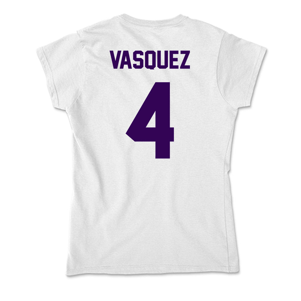 Kansas State - NCAA Baseball : Carlos Vasquez - Soft Style Women’s T-Shirt-1