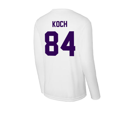 Kansas State - NCAA Football : Isaac Koch - Activewear Long Sleeve T-Shirt-1