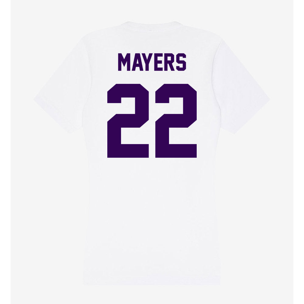 Kansas State - NCAA Women's Soccer : Langley Mayers - Women's V-Neck T-Shirt-1