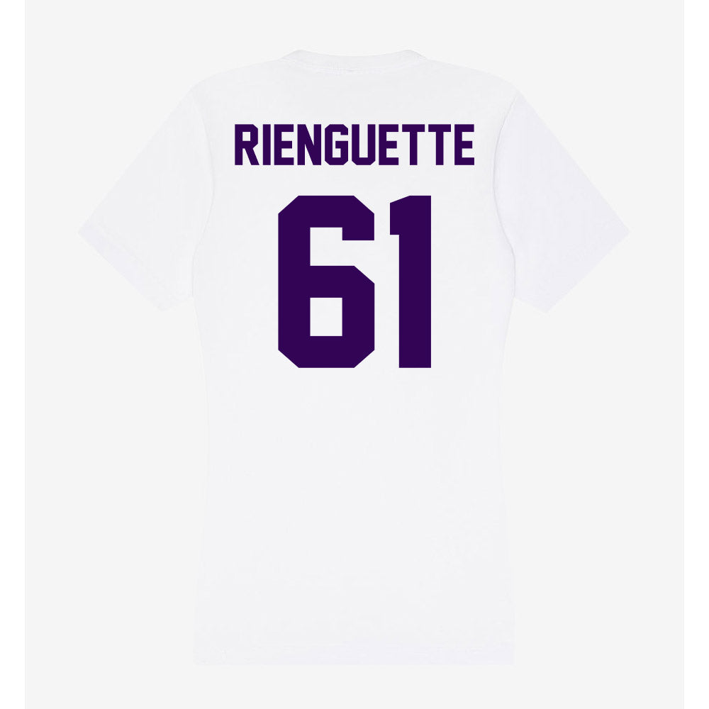 Kansas State - NCAA Baseball : Scott Rienguette - Women's V-Neck T-Shirt-1