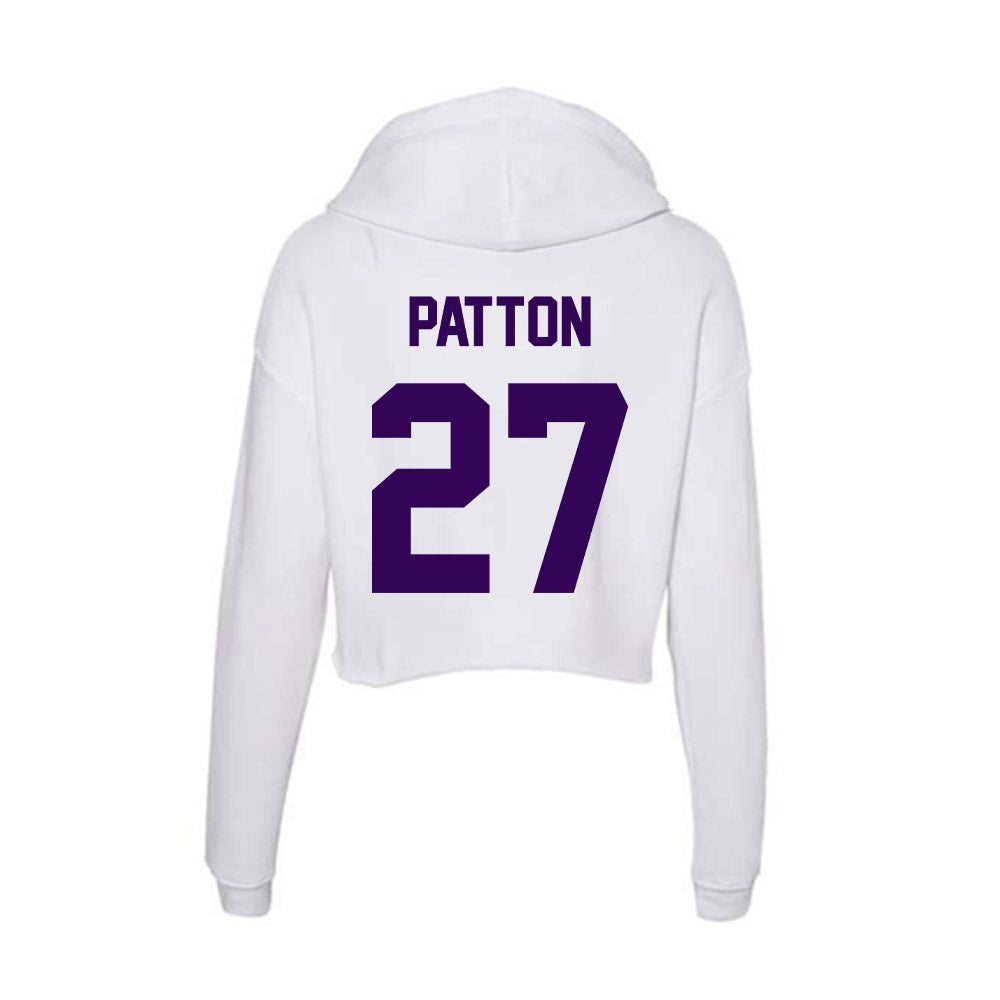 Kansas State - NCAA Football : Cub Patton - Women's Crop Fleece Hoodie-1
