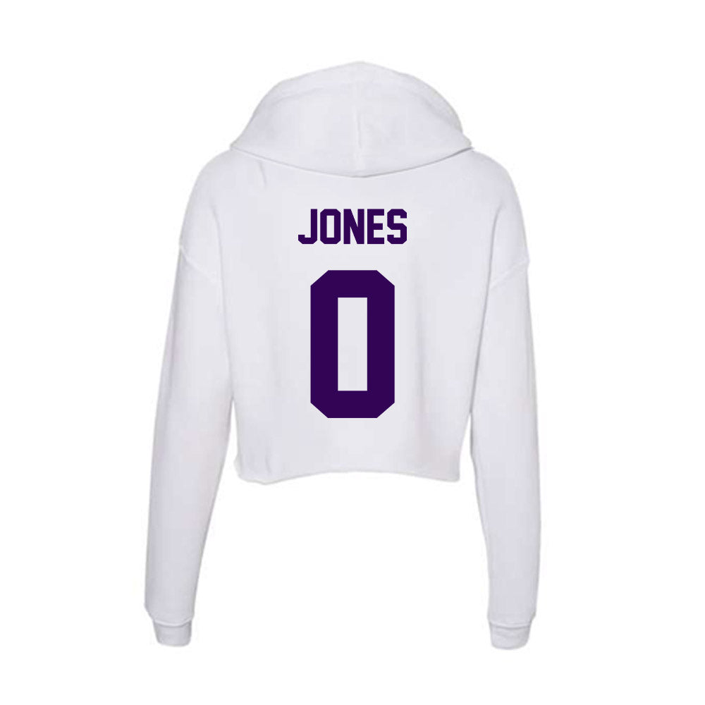 Kansas State - NCAA Women's Volleyball : Makinsey jones - Women's Crop Fleece Hoodie-1