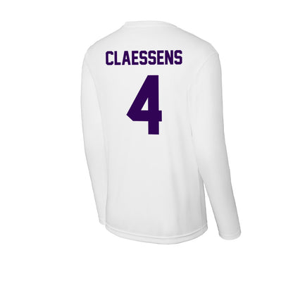 Kansas State - NCAA Women's Basketball : Nastja Claessens - Activewear Long Sleeve T-Shirt-1