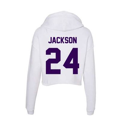 Kansas State - NCAA Football : Martel Jackson - Women's Crop Fleece Hoodie-1