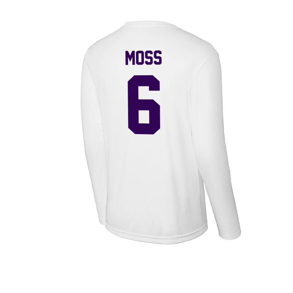 Kansas State - NCAA Football : Qua Moss - Activewear Long Sleeve T-Shirt-1