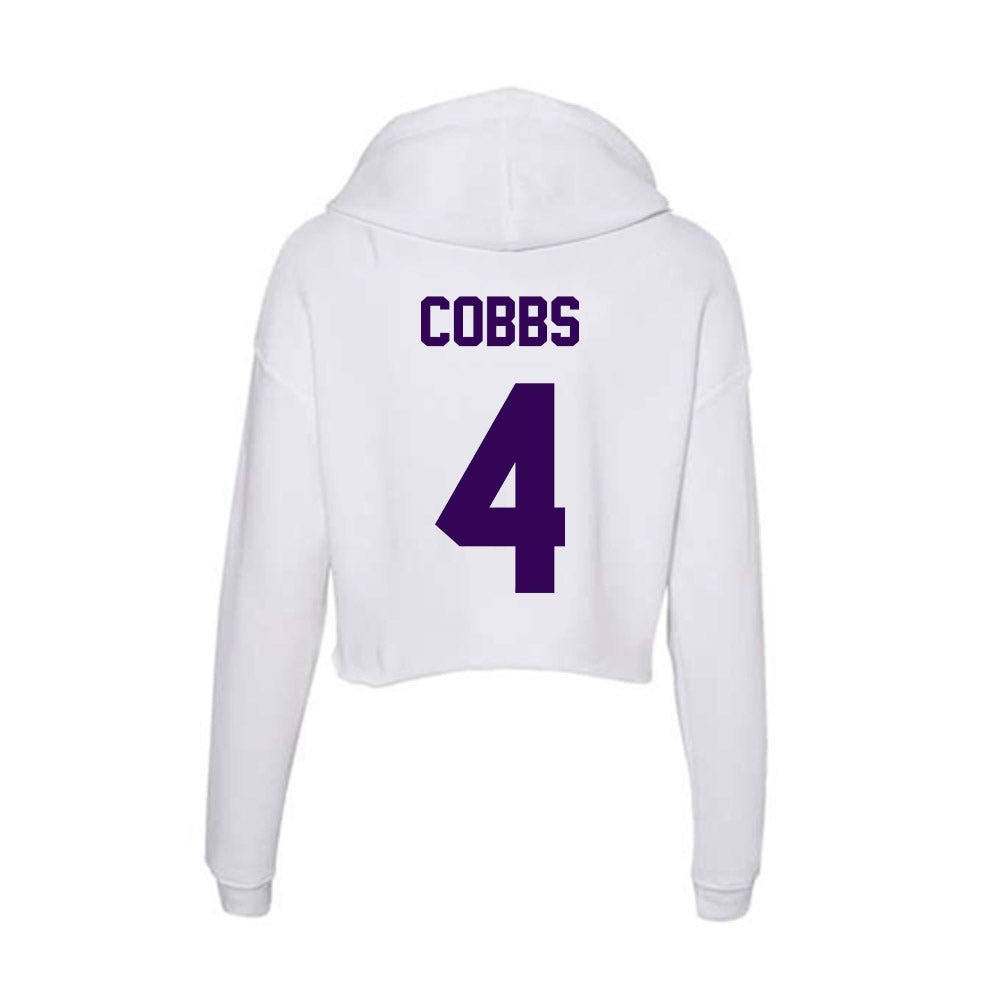 Kansas State - NCAA Football : Daniel Cobbs - Women's Crop Fleece Hoodie-1