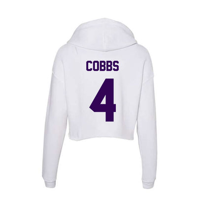 Kansas State - NCAA Football : Daniel Cobbs - Women's Crop Fleece Hoodie-1