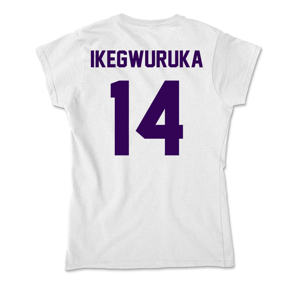 Kansas State - NCAA Men's Basketball : Mobi Ikegwuruka - Soft Style Women’s T-Shirt-1