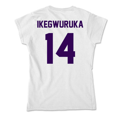 Kansas State - NCAA Men's Basketball : Mobi Ikegwuruka - Soft Style Women’s T-Shirt-1