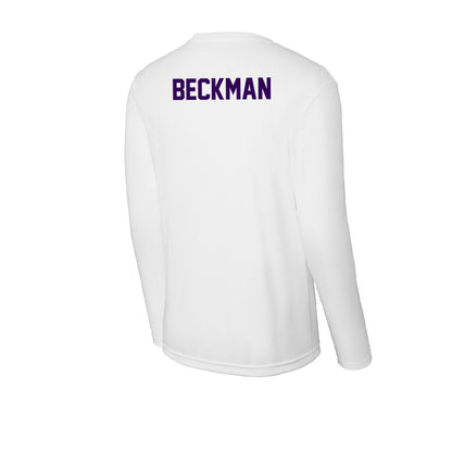 Kansas State - NCAA Men's Track & Field : Logan Beckman - Activewear Long Sleeve T-Shirt-1
