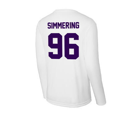 Kansas State - NCAA Football : Leyton Simmering - Activewear Long Sleeve T-Shirt-1