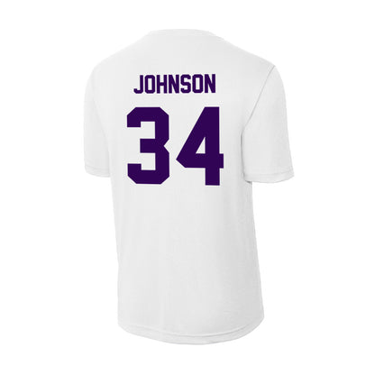 Kansas State - NCAA Men's Basketball : Nate Johnson - Activewear T-Shirt-1