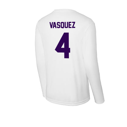 Kansas State - NCAA Baseball : Carlos Vasquez - Activewear Long Sleeve T-Shirt-1