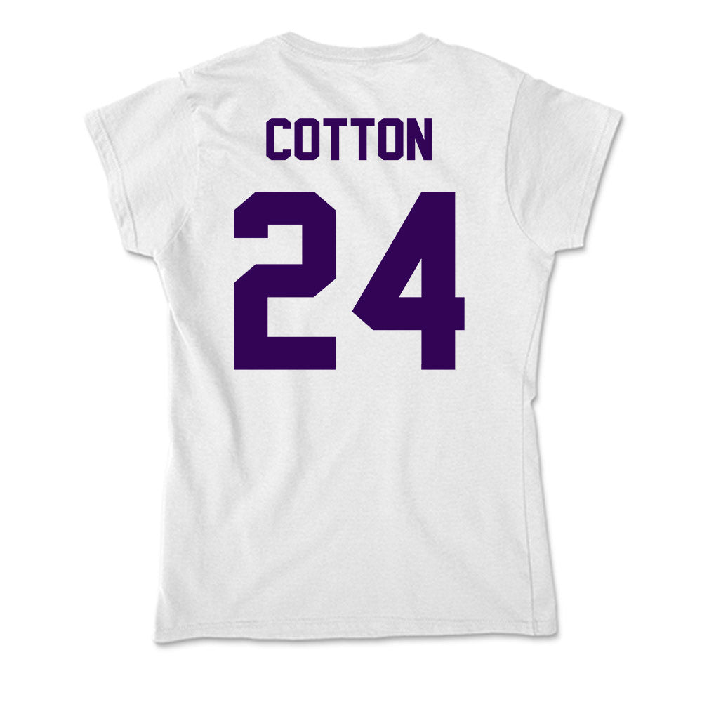 Kansas State - NCAA Women's Basketball : Jenessa Cotton - Soft Style Women’s T-Shirt-1