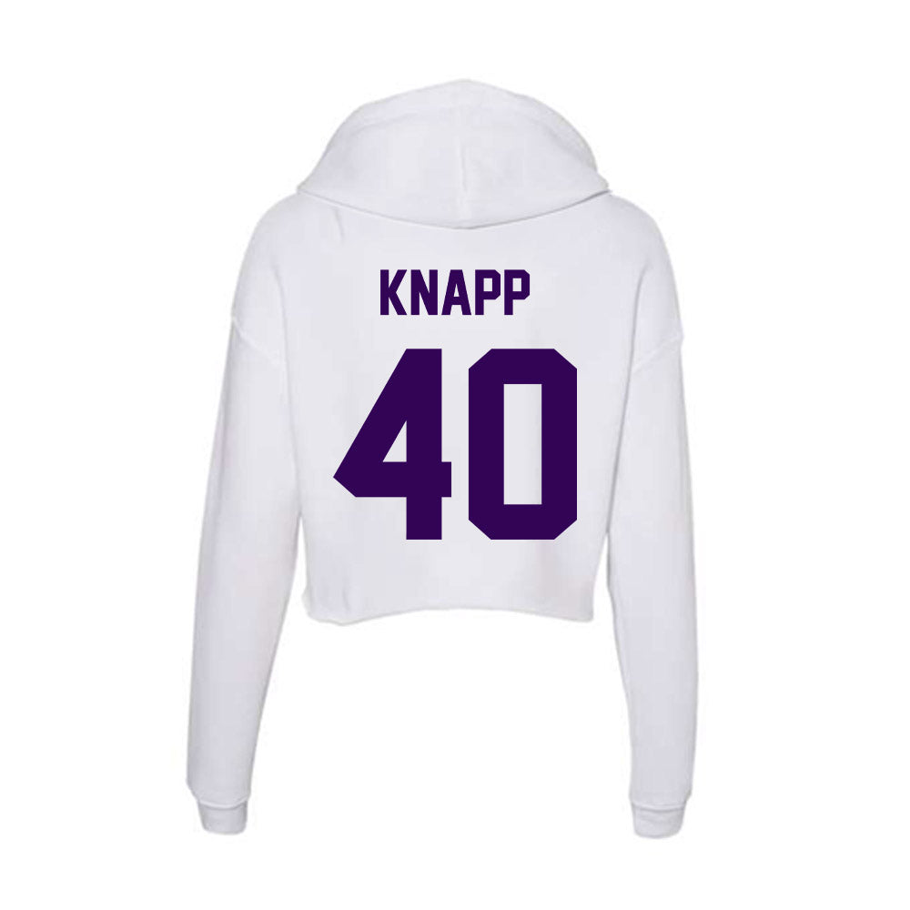 Kansas State - NCAA Football : Dalton Knapp - Women's Crop Fleece Hoodie-1