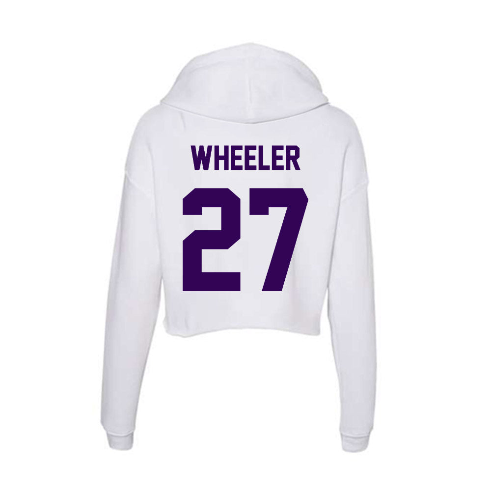 Kansas State - NCAA Football : Ben Wheeler - Women's Crop Fleece Hoodie-1