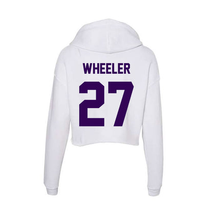 Kansas State - NCAA Football : Ben Wheeler - Women's Crop Fleece Hoodie-1