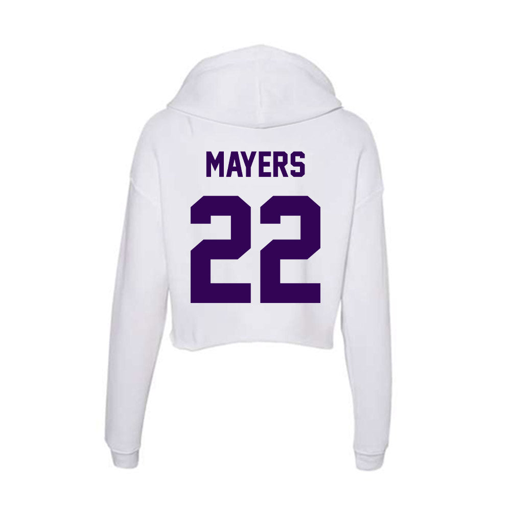 Kansas State - NCAA Women's Soccer : Langley Mayers - Women's Crop Fleece Hoodie-1