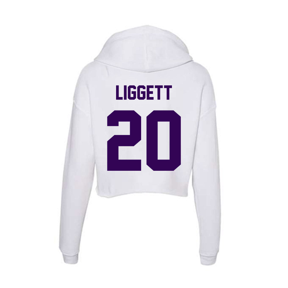 Kansas State - NCAA Baseball : Carson Liggett - Women's Crop Fleece Hoodie-1