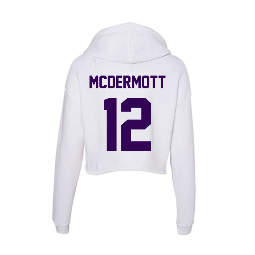 Kansas State - NCAA Women's Volleyball : Sydney McDermott - Women's Crop Fleece Hoodie-1